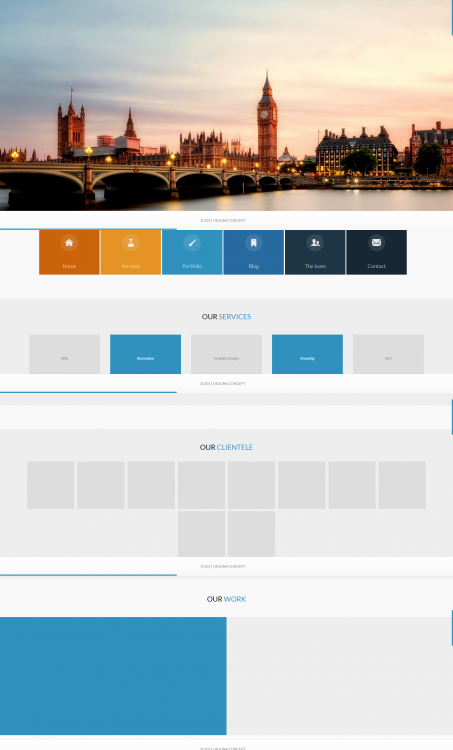 Responsive HTML Template | SourceCodester